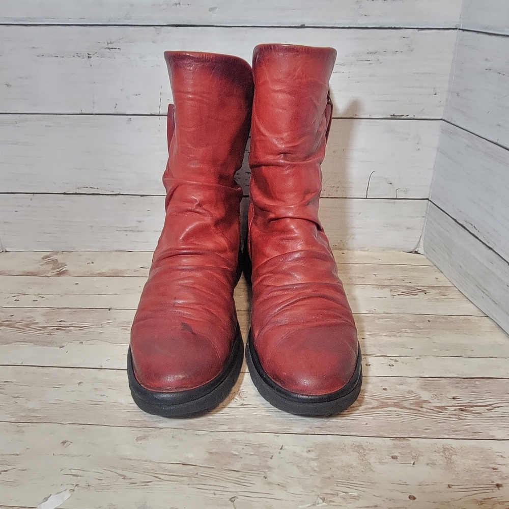 Miz Mooz Danny Women's Mid-Calf Boot Antique Red EU 39 - Picture 3 of 10